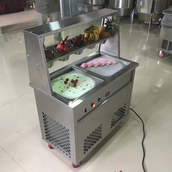

with ce certification 220v 110v fried ice cream machine thailand fried ice cream roll machine fast frozen fruit ice cream machine253l