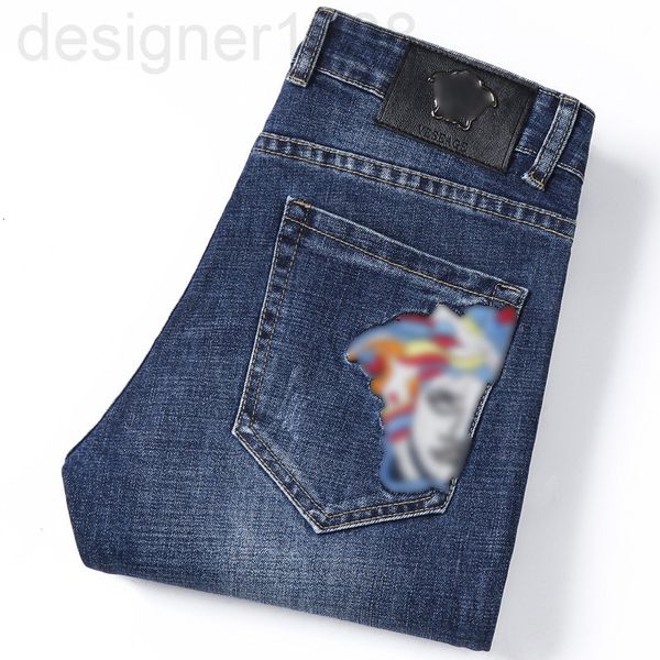 

men's jeans designer spring and summer new beautiful jeans counter cattle men's pants vei6, Blue
