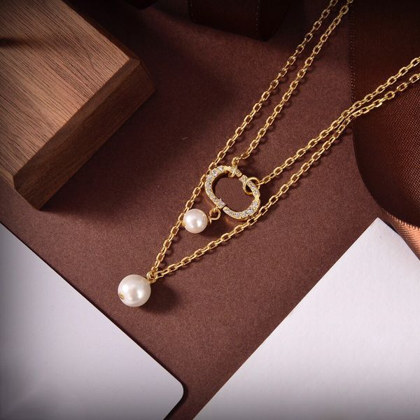 

letter desingers luxurys pendant necklace luxury designer necklaces fashionable temperament hundred match ladies necklace banquet party gift, Silver