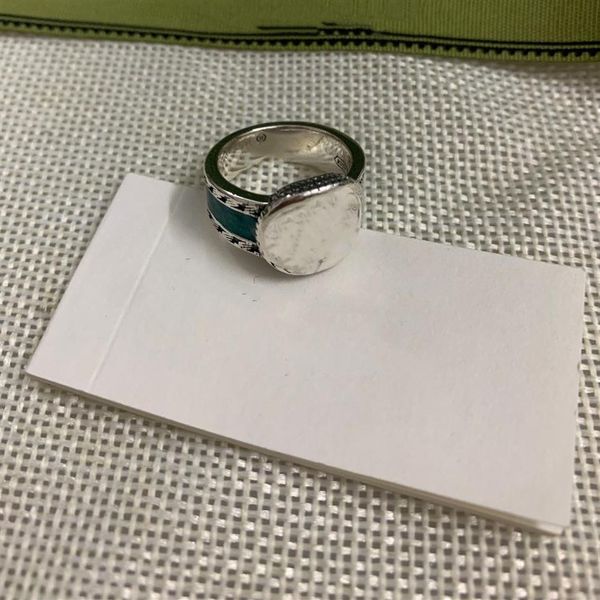 

new fashion unique design couple epoxy ring simple high-quality silver-plated ring trend matching supply nrj2547