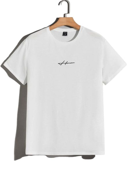 

men letter graphic tee 33o1#, White;black