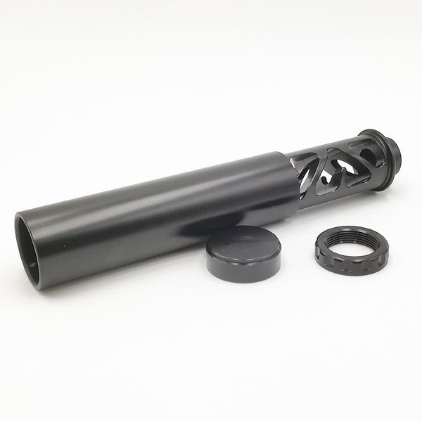 

single core one piece aluminum 6''l 1.38'' od 0.4''id filter tube 1/2x28 5/8x24 solvent trap catch fuel filter