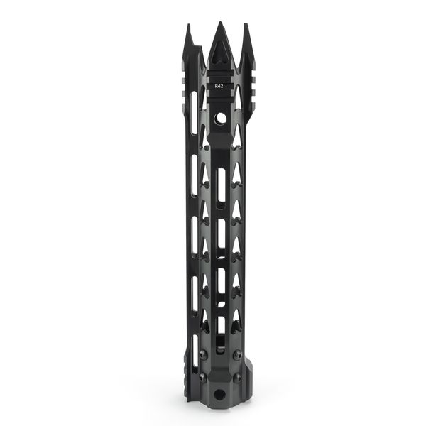 

12" l alu super slim ar15 mlok handguard fittings nut quad rail float picatinny rail scope mount on .22 5.56 m4 m16