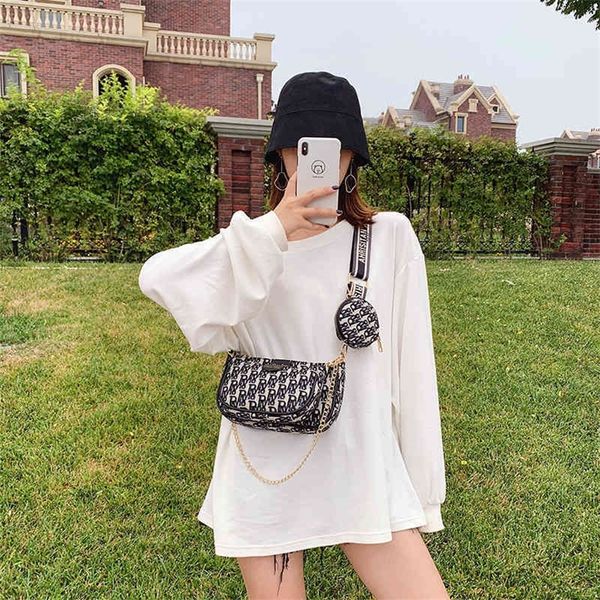 

oblique cross foreign style fashion personalized single shoulder armpit parent-child bag factory store online