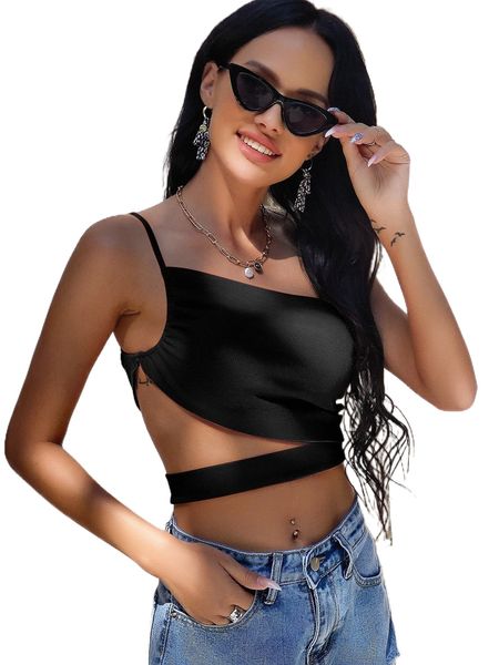 

cut out ruched one shoulder b6d0#, White