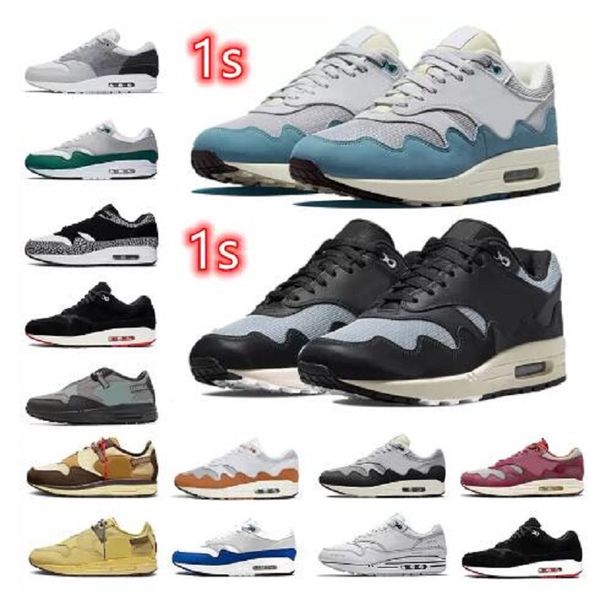 

2022 fashion women mens trainers patta 1 running shoes monarch noise aqua maroon black cactus jack baroque brown saturn gold cave stone 1s s