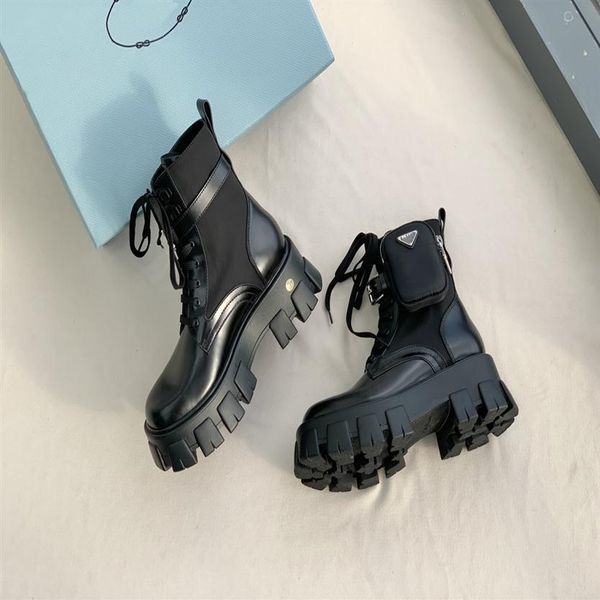 

2022 with box women men boots boot for platform shoes designer luxury ankle booties winter womens mens martin martins marten marte200w, Black