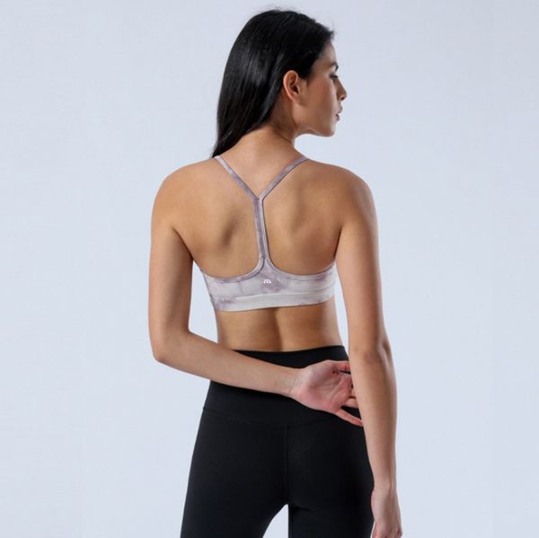 

lulu lu-2077 bras brand sports underwear female nude y-shaped ribbon fashion beautiful back tie dye yoga fitness bra xeqy, Red;black