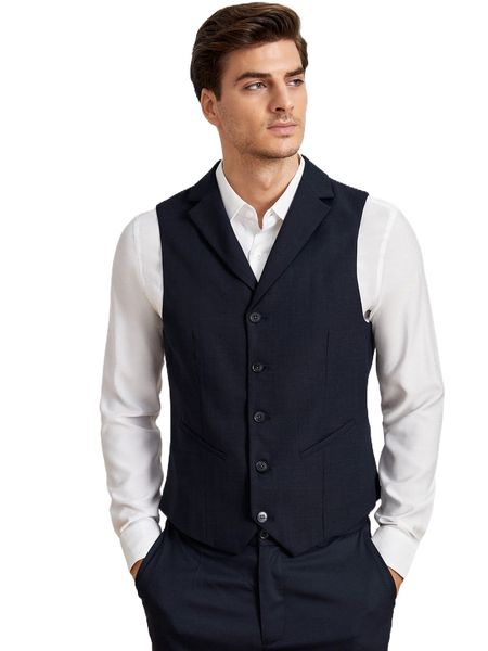 

men strap back single breasted waistcoat e37m#, White;black
