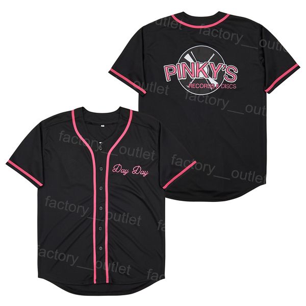 

men moive record shop next friday black 0 pinkys baseball jersey embroidery and sewing hip hop team color for sport fans hiphop breathable c