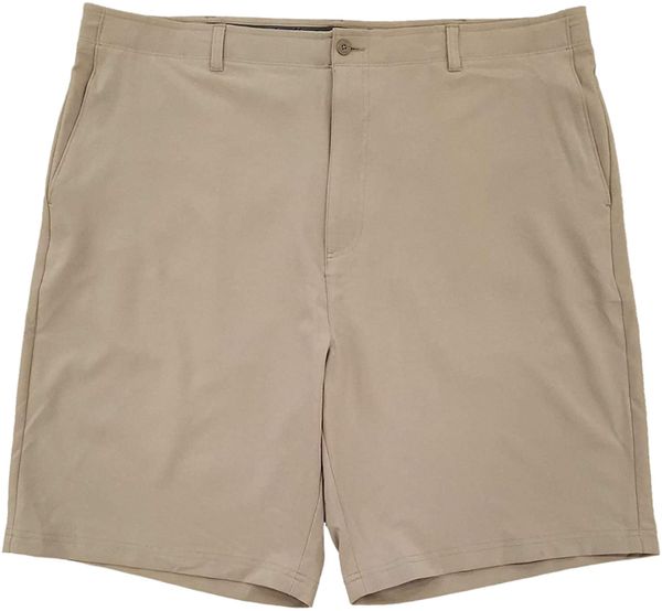 

hogan performance flat front active flex waistband short u54l#, White;black
