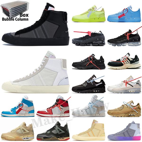 

original mens womens off shoes mca white blue red mac silver metallic volt low 90s triple black green gner prestos 2.0