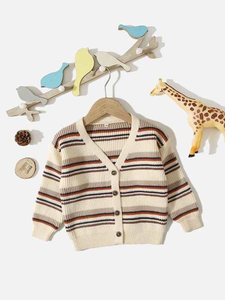 

toddler boys stripe pattern cardigan she, Blue