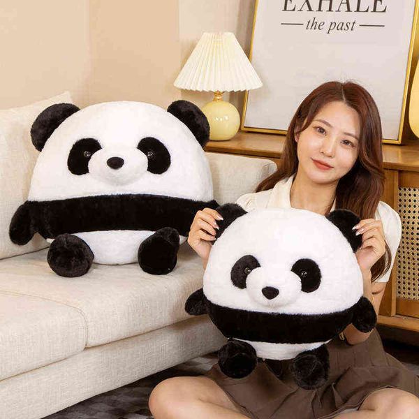 Pc Cm Nette Runde Panda Plüsch Kissen Spielzeug Gefüllte Weiche Tier Puppen Schöne Sofa Kissen für Baby Kinder Geburtstag geschenk J220704