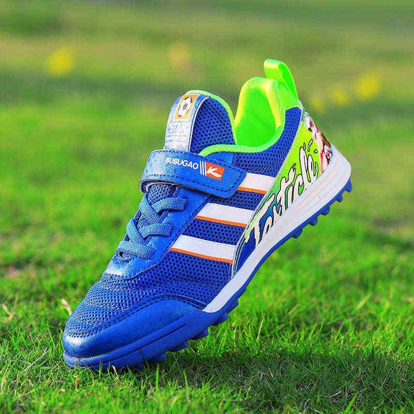 

children's football shoes spring and autumn breathable double mesh children's shoes middle and large boys' nail breaking trai, Black