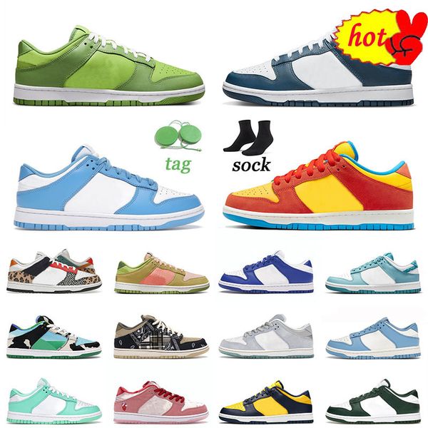 

2022 sb dunks skate low running shoes mens women size 13 valerian blue bart simpson unc orange paisley grey fog outdoor sports