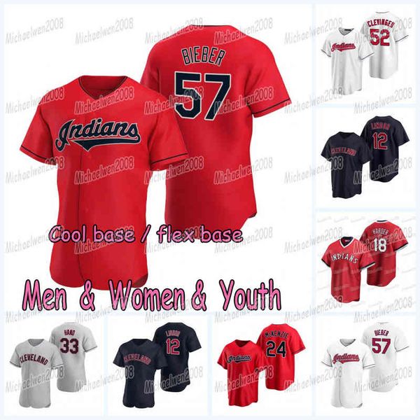 

57 shane bieber jersey 2021 josh naylor rosario jose ramirez yu chang james karinchak phil maton zach plesac cal quantrill bryan shaw nick, Black