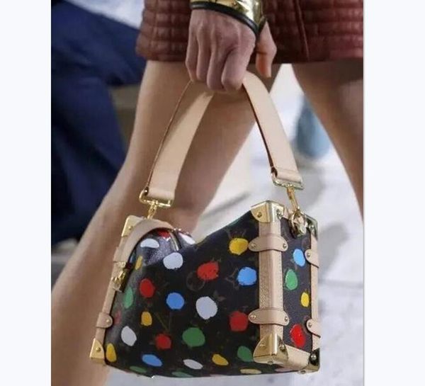 

designer bag side trunk pm bags tote soft clutch handbags shoulder crossbody totes women flower monograms designer real leather pocket m4639