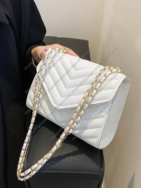 

chevron designer bag pattern chain flap square handbag leather luxury brand fashion wallet crossbody bag handbag leather