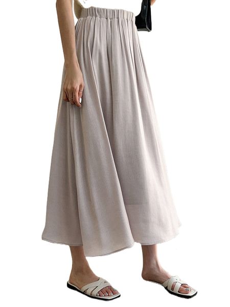 

dazy high waist solid a-line skirt 62dd#, Black