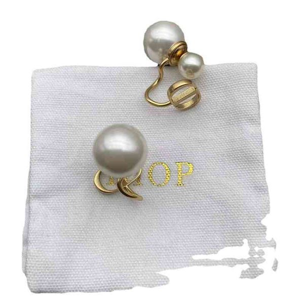 

88% off wholesale store dejia new personalized irregular earrings women 925 silver needle pearl earrings, Golden
