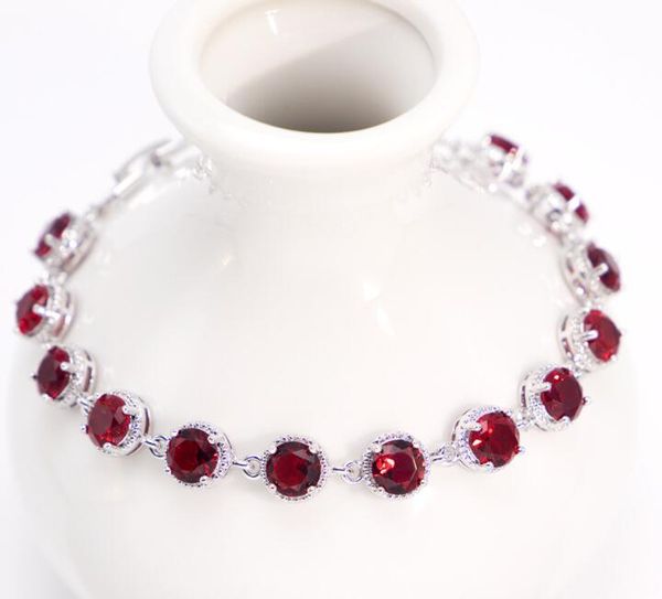 

caibao inlaid crystal bracelet chain female zircon bracelet, Black