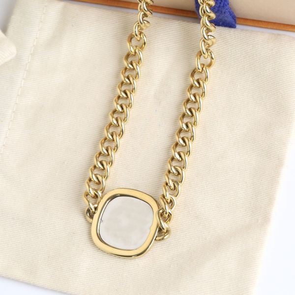 

18k gold necklace luxury designer for fashion charm necklace jewelry trend supply wholesale linkb, Silver