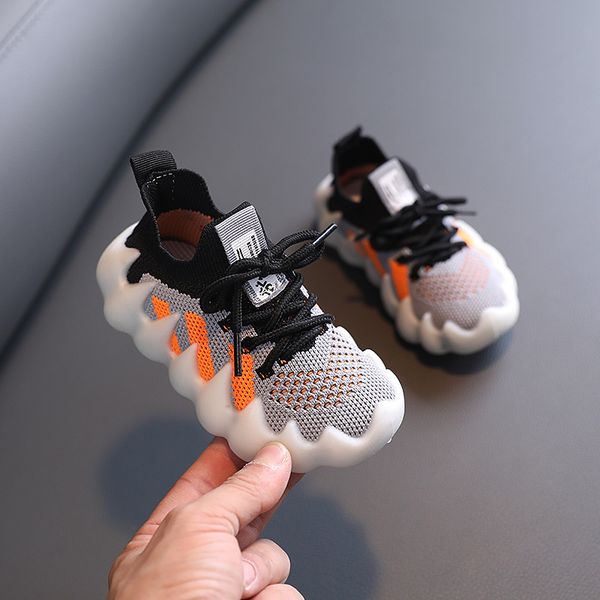 

2022 kids shoes children sneakers for basketball trainers toddler sport sneakers for boy and girl chaussures pour enfant eur fashion first w, Black;red
