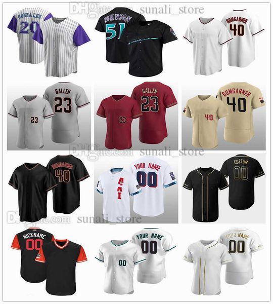 

2022 Baseball Jerseys Randy Johnson 51 Luis Gonzalez 20 David Peralta 6 Nick Ahmed 13 Madison Bumgarner 40 Mark Melancon 34 Zach Davies 27, White