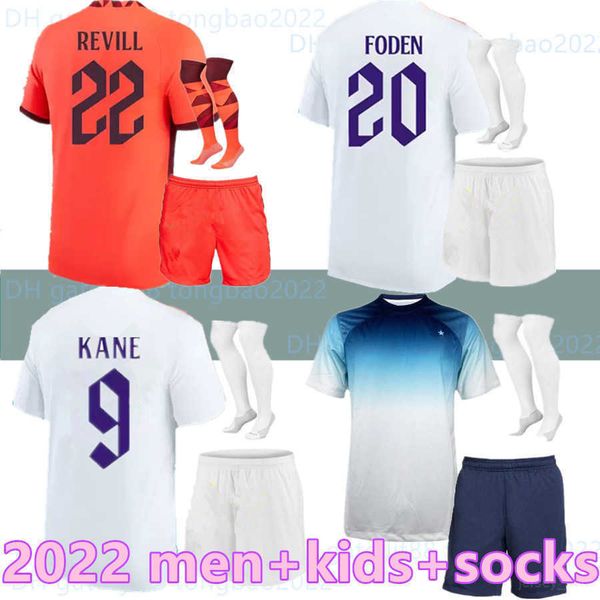 

angleterre foden soccer jerseys 2022 2023 kane sterling grealish rashford mount bellingham sancho 22 23 national football shirt men kids kit, Black;yellow