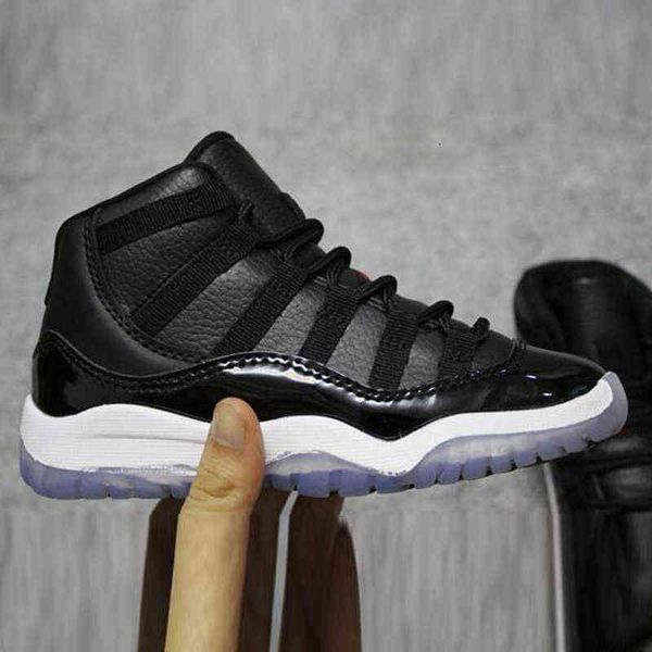 

2019 bred xi 11s kids basketball shoes gym red infan &children toddler gamma blue concord 11 trainers boy girl tn sneakers space jam, Black