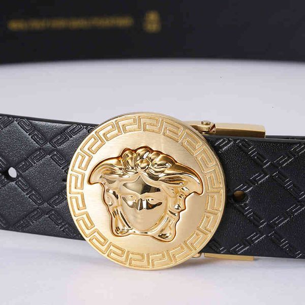 

designer belts belt leather men's smooth buckle youth brand, Black;brown