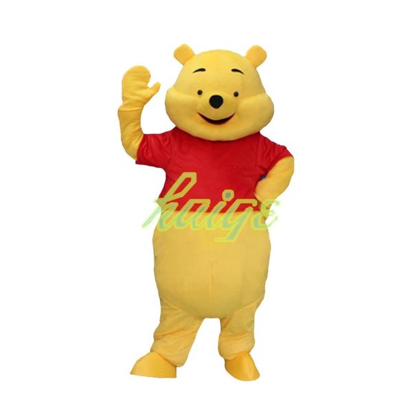 

animation birthday party bear mascot costume halloween fancy dress, Red;yellow