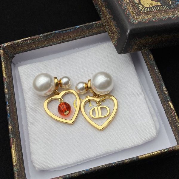 

factory retail and wholesale dijia new love cd letter pearl earrings female d fashion pig nose earrings, Golden
