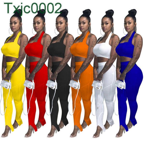 

women tracksuits two piece sets 2021 new jogging suits solid color bra split leg pencil pants sportswear, Gray