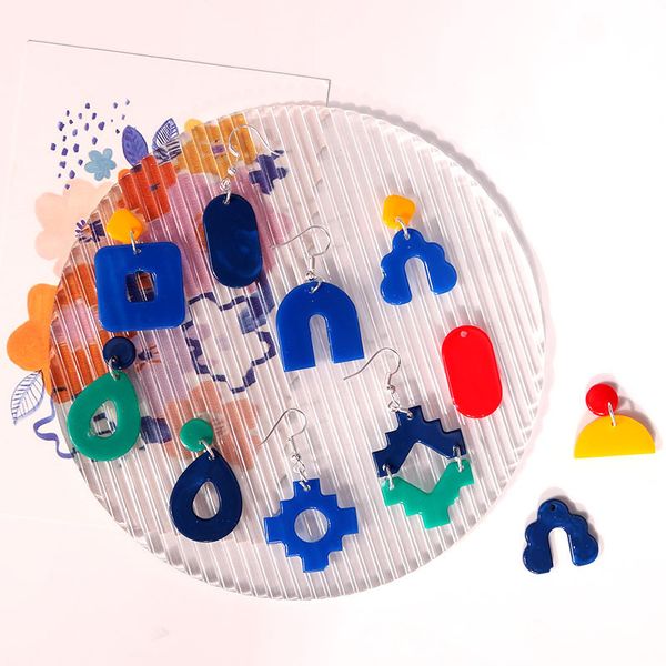 

rainbow style silicone earring mold teardrop oval multi design pendant mould making jewelry casting