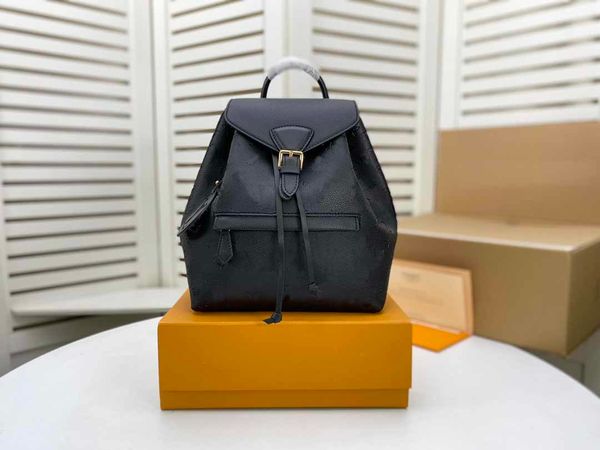 

montsouris backpack designer montsouris man woman classic brown flower fashion leather travel buckle tie rope backpacks turtledove m45501 98