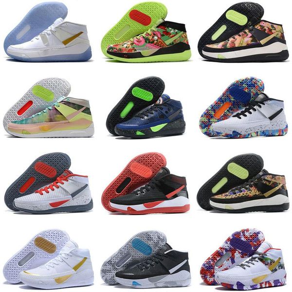 

new 2020 kevin durant xiii kd 13 13s mens multi-color kd13 trainers zoom boots shoes elite sport sneakers cyk, Black