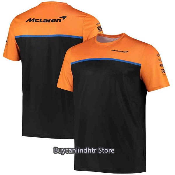 

f1 mclaren t-shirt summer couple sports short-sleeved formula one outdoor racing team clothing quick-drying and breathable, White;black