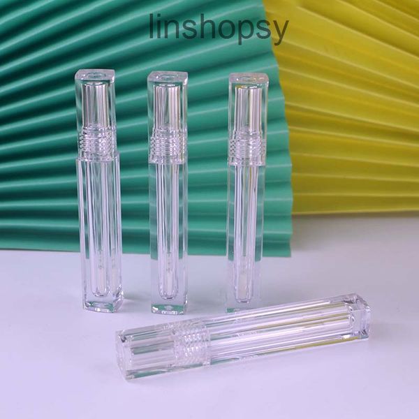 

factory outlet lipstick tube petg4ml square transparent lip gloss cosmetic glaze bottle packaging container