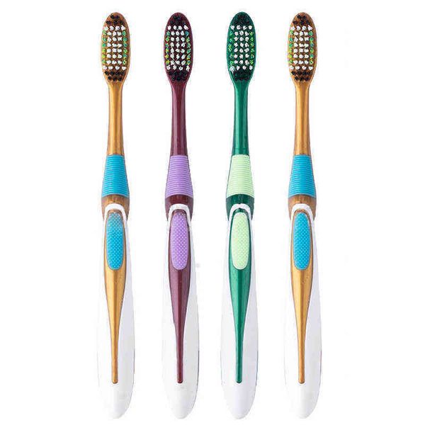 

toothbrush medium sized bristle toothbrush 4 pieces of decontamination strong cleaning power and no damage to gums 0312