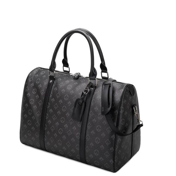 

2022 new fashion men women travel bag duffle bag leather luggage handbags large capacity sport bag 50cm with lock with serial num264i