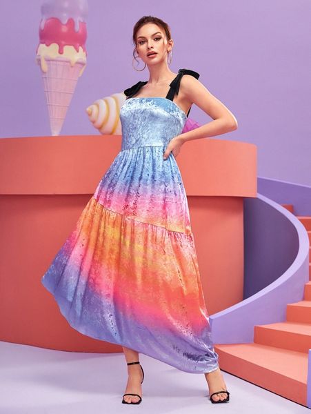 

x yifan yao ombre knot detail flannel dress s10b#, Black;gray