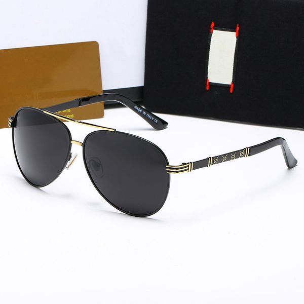 

new fashion sunglasses metal trend business all-match sunglasses men and women casual toad mirror british glasses, White;black