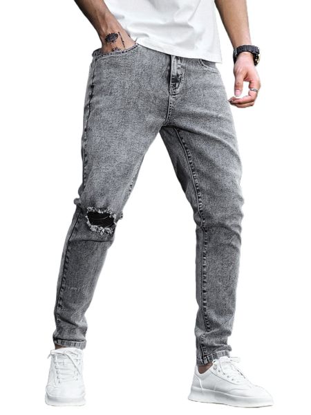 

men ripped washed skinny jeans k8ec#, Blue