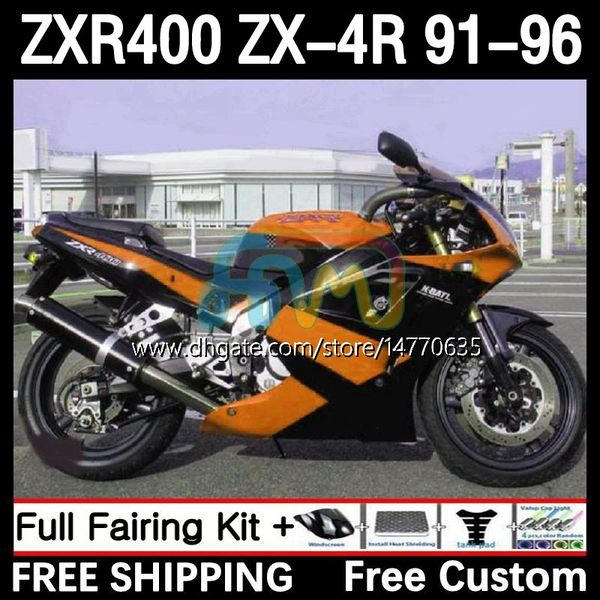 Carrocimento para kawasaki ninja zxr 400 cc zx4r zxr400 zx-4r 91 92 93 94 95 96 12dh.178 corpo zx 4r zxr-400 1991 1992 1993 1994 1995 1996 400cc 91-96 oem festeing kit Bllk Bllk