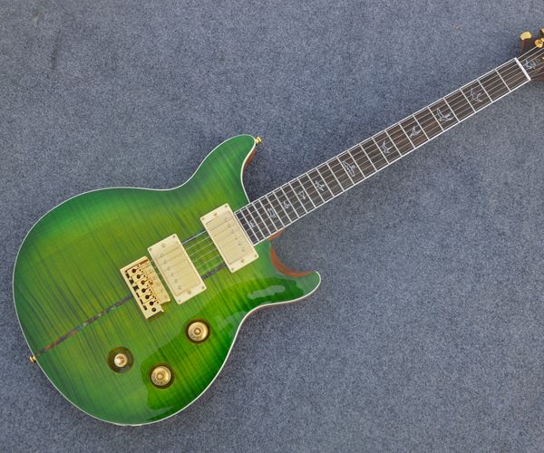 

pr electric guitar mahogany flame maple gold hardware can customize