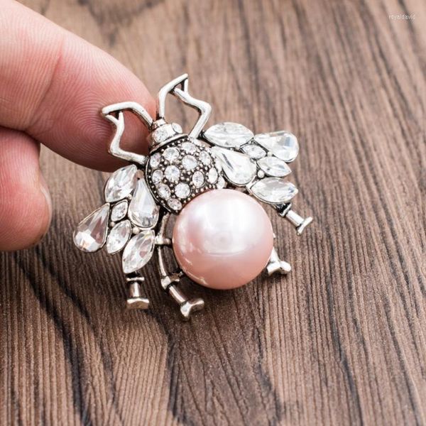 PINS Брош Vintage Style Crynestone Crystalls Bug Bee Brooch Pin Plines для женских ювелирных пакетов аксессуары BT0049 ROYA22