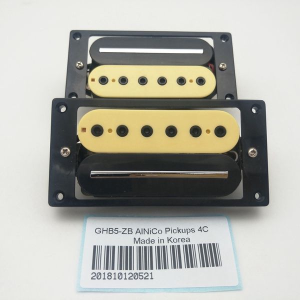 Zebra Gitar Pikapları Alnico5 Pikaplar Yüksek Güçlü Metal Tek Track Humbucker Pickups 4c