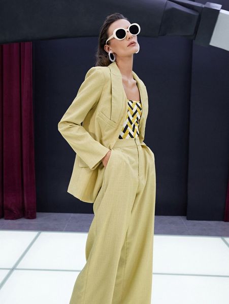 

flap detail button front blazer m0b3#, White